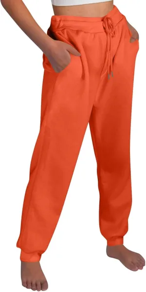 Baggy Sweatpants for Women Fleece Drawstring High Waisted Athletic Joggers Fall Comfy Lounge Pants with Pockets
