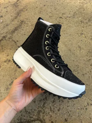 Bailey Rhinestone High Top Sneakers