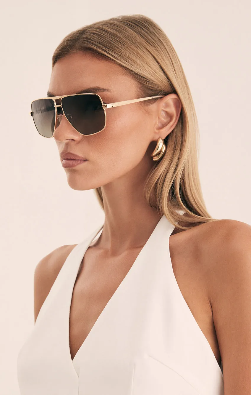Banbé Eyewear The Grace Sunglasses ~ Light Gold-Taupe Fade