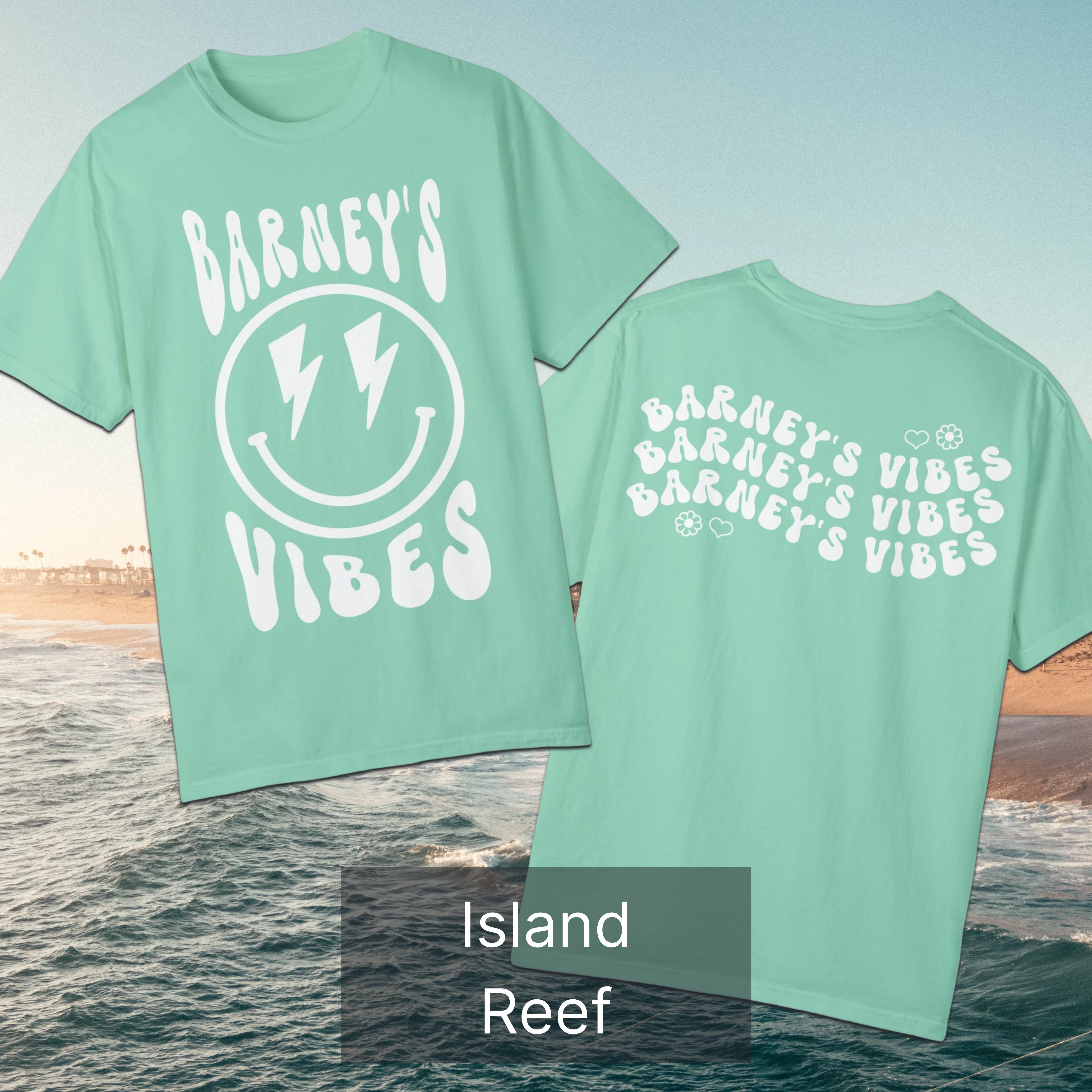 Barney's Vibes | BARNEY'S BEANERY - Women's Smiley Face Tee