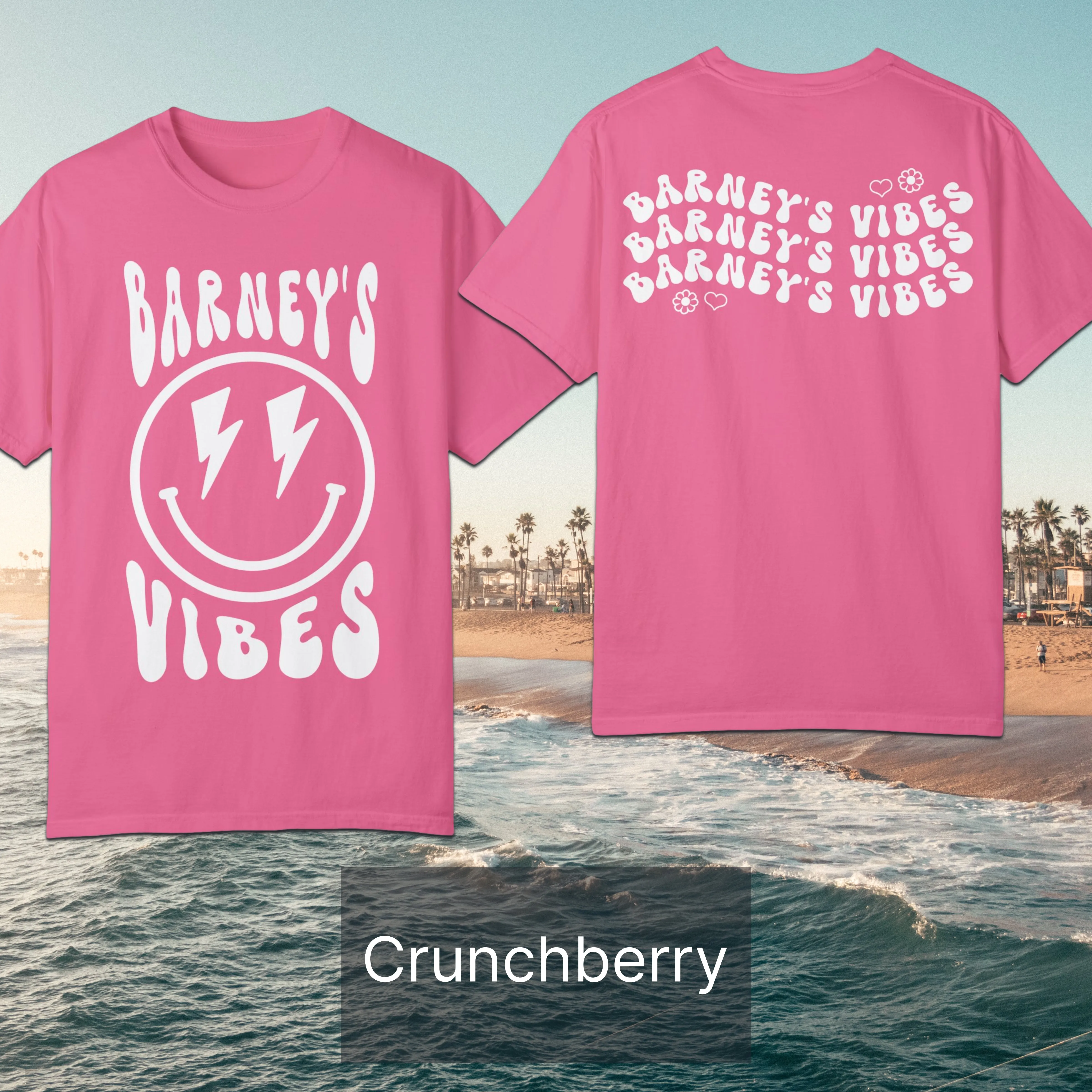 Barney's Vibes | BARNEY'S BEANERY - Women's Smiley Face Tee