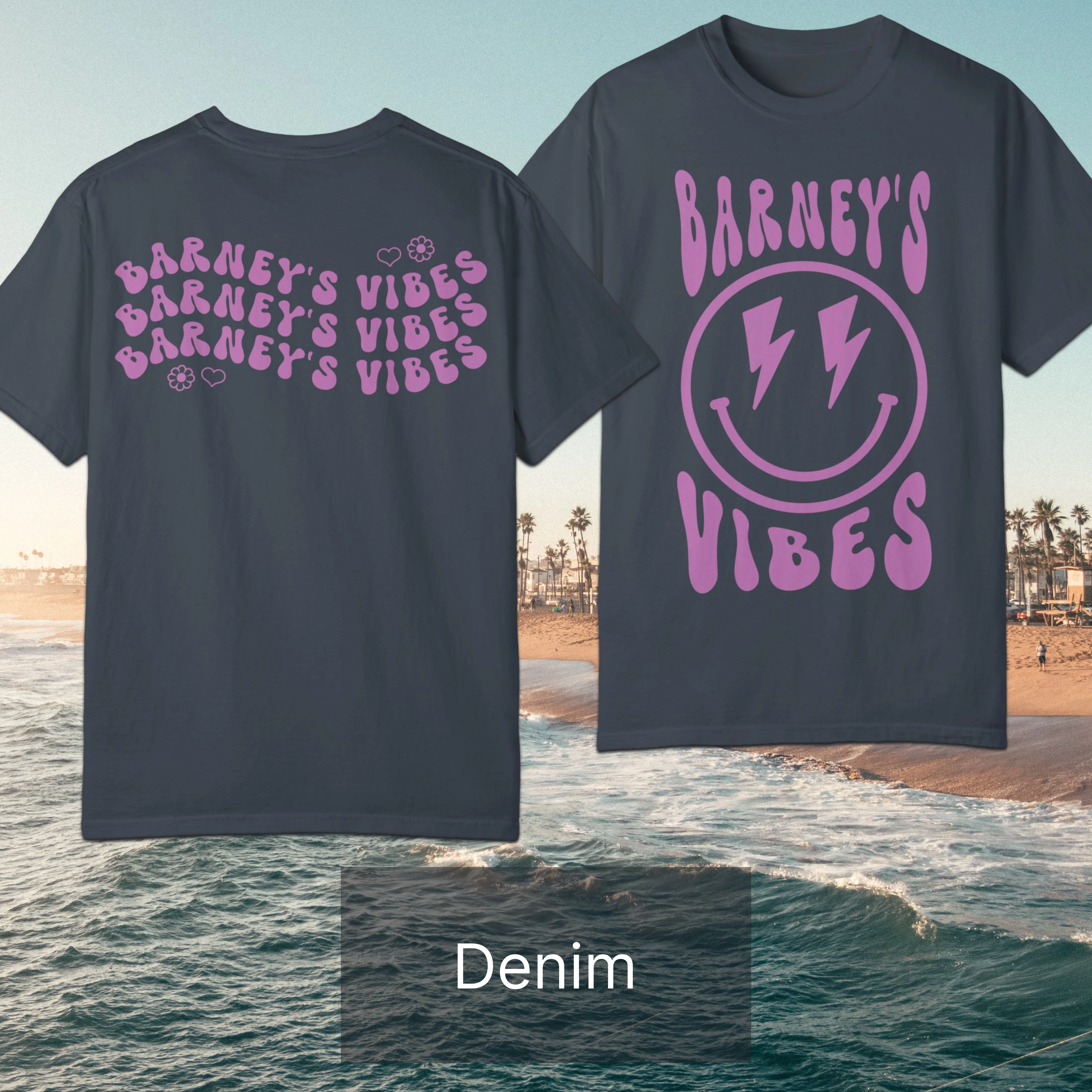 Barney's Vibes | BARNEY'S BEANERY - Women's Smiley Face Tee