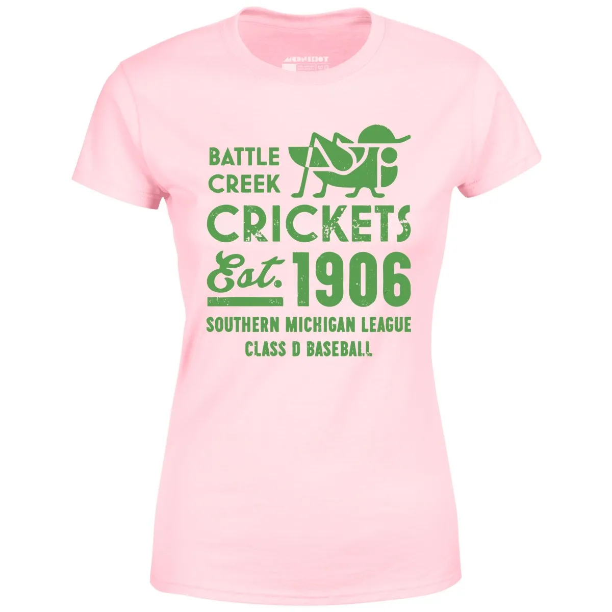Battle Creek Crickets - Michigan - Vintage Defunct Baseball Teams - Women's T-Shirt