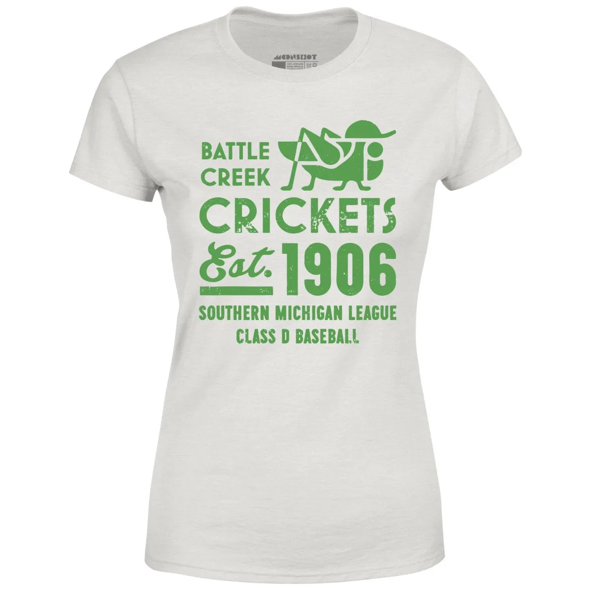 Battle Creek Crickets - Michigan - Vintage Defunct Baseball Teams - Women's T-Shirt