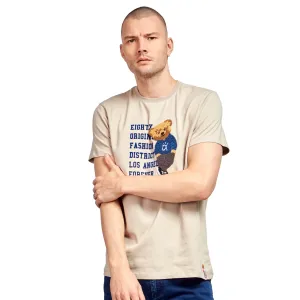 Bear Origins 3D Graphic T-Shirt - Beige