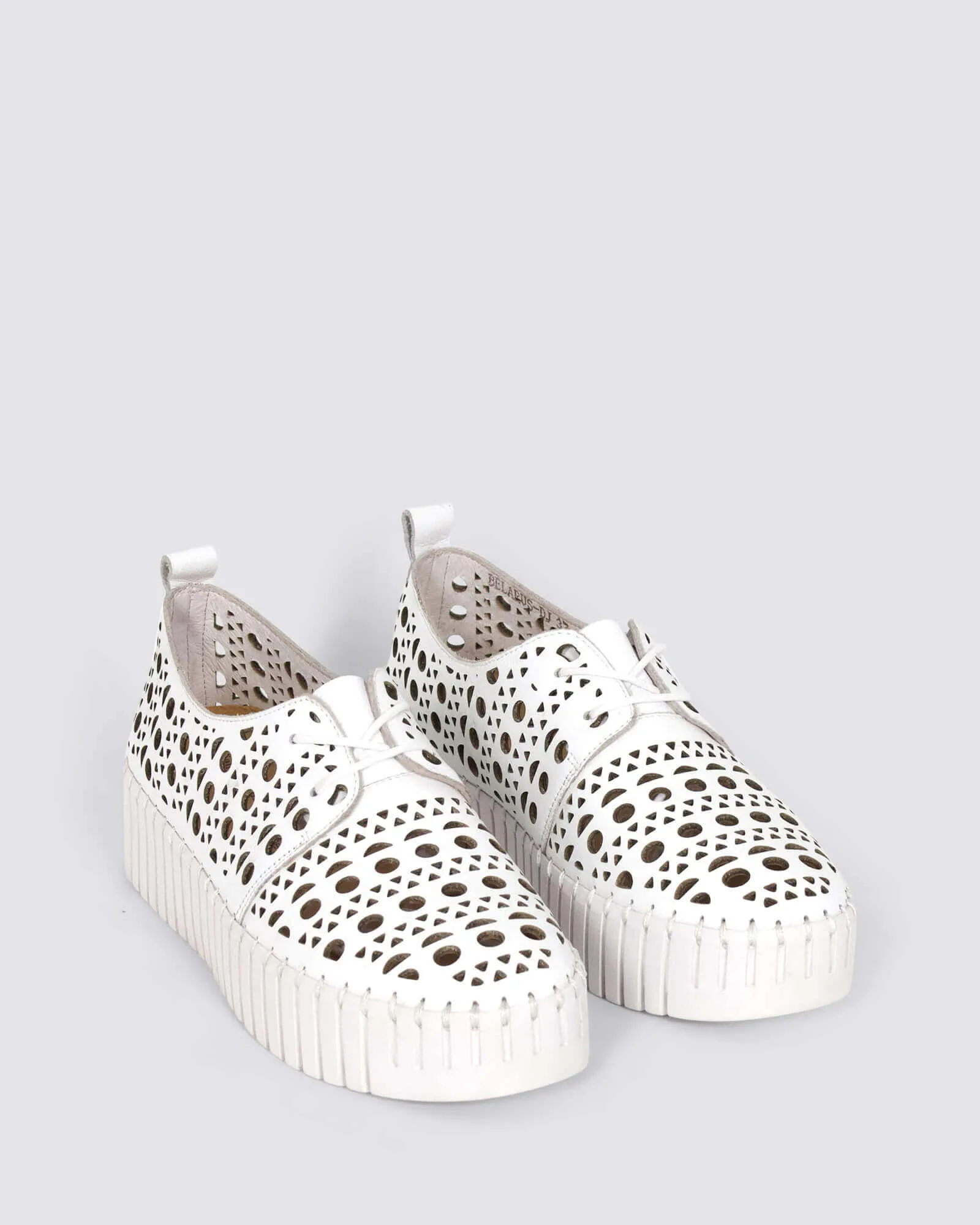 BELARUS SNEAKERS WHITE LEATHER