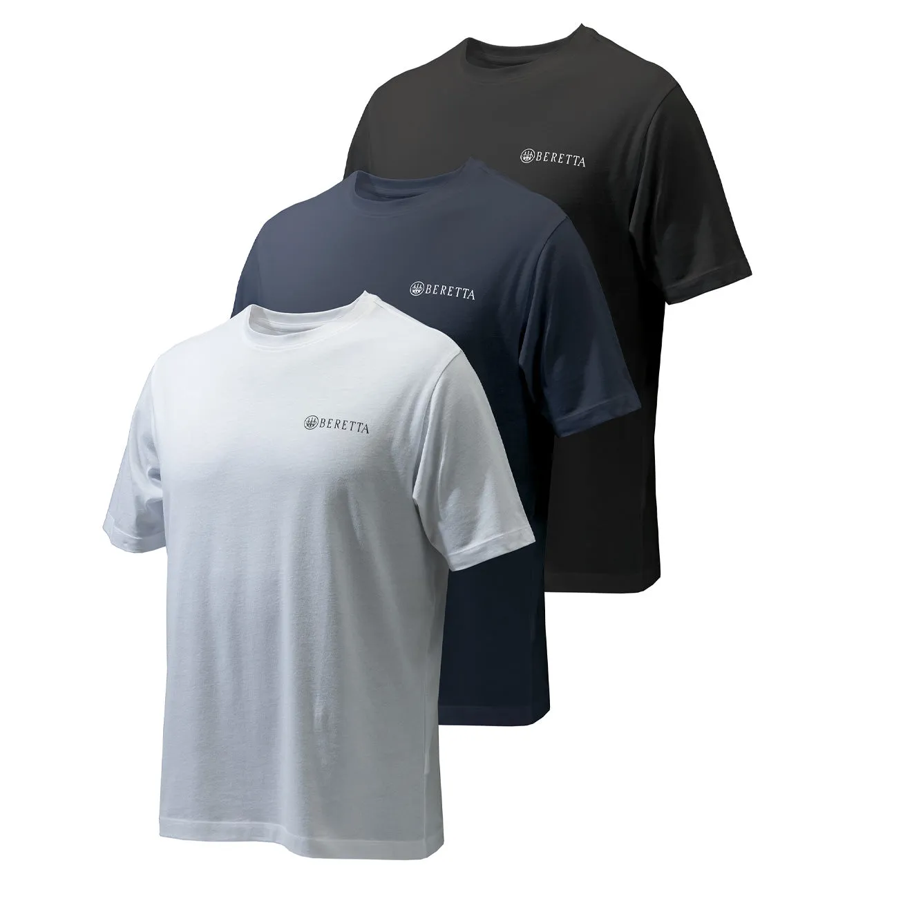 Beretta Set of 3 Victory T-Shirts Blue / Black / White