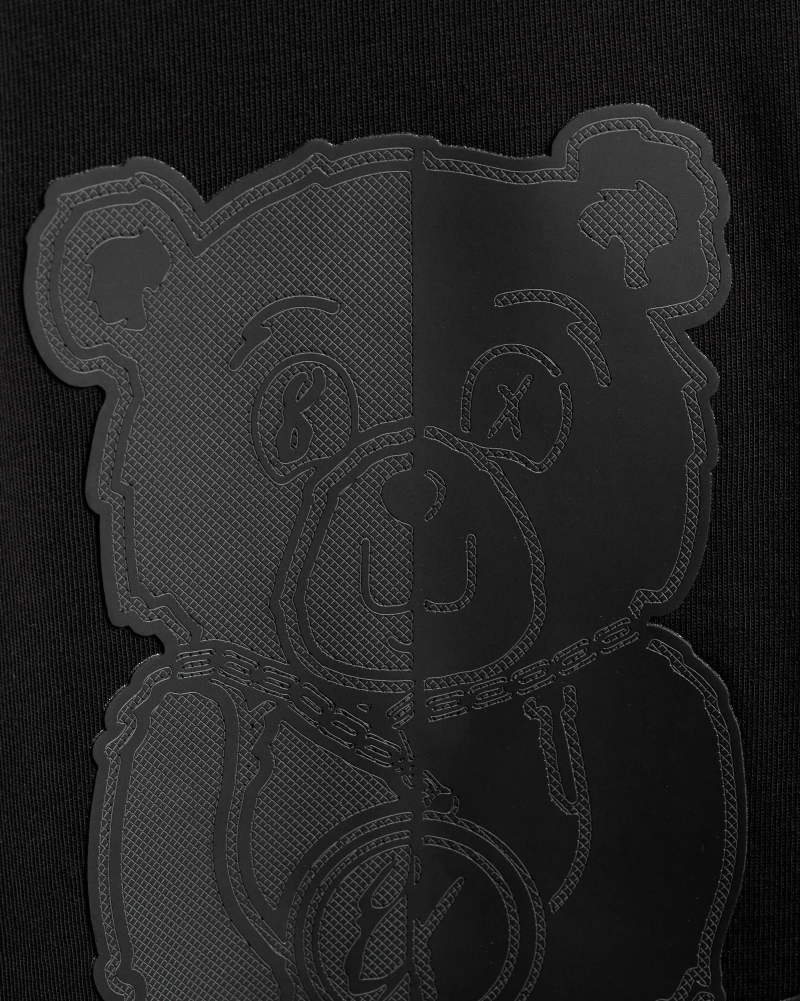 Big Bad Bear Oversized Graphic T-Shirt - Black