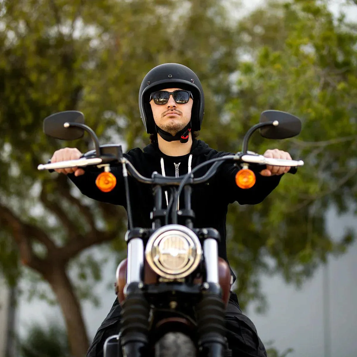 Biltwell Bonanza Helmet Flat Black Factory