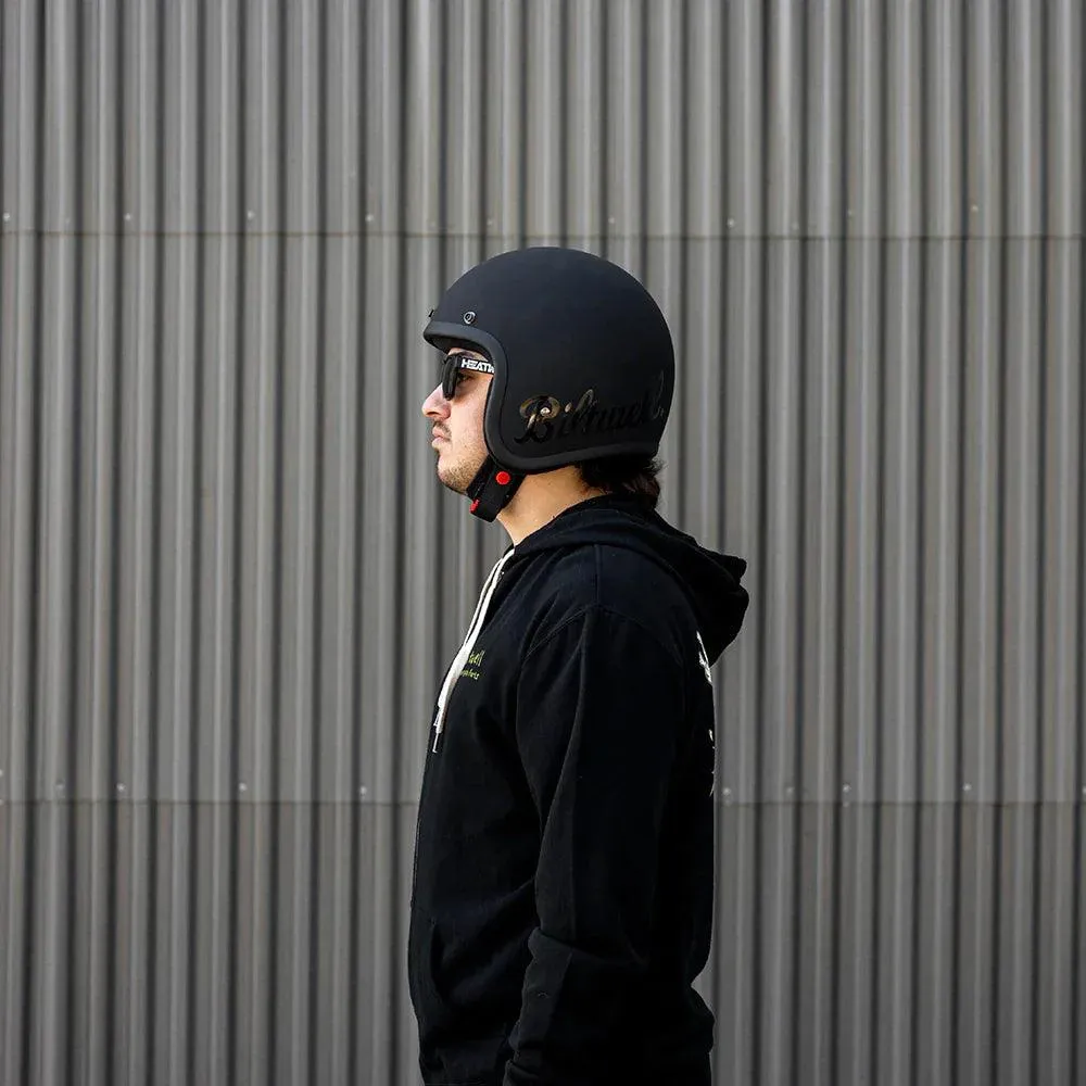 Biltwell Bonanza Helmet Flat Black Factory