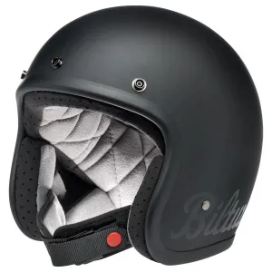 Biltwell Bonanza Helmet Flat Black Factory