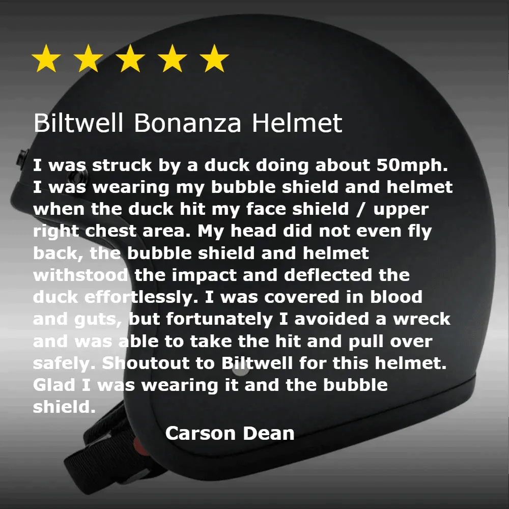 Biltwell Bonanza Helmet Flat Black