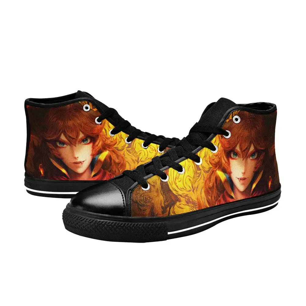 Black Clover Mereoleona Vermillion Shoes High Tops Sneakers for Kids and Adults