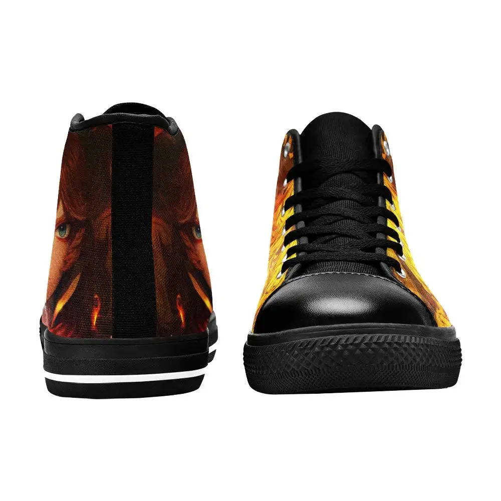 Black Clover Mereoleona Vermillion Shoes High Tops Sneakers for Kids and Adults