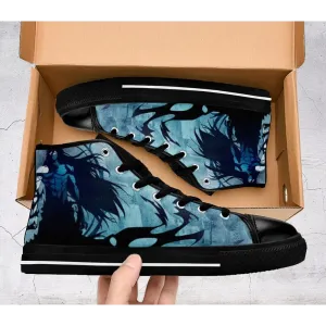 Bleach Ichigo Final Getsuga Tenshou Shoes High Top Sneakers for Kids and Adults