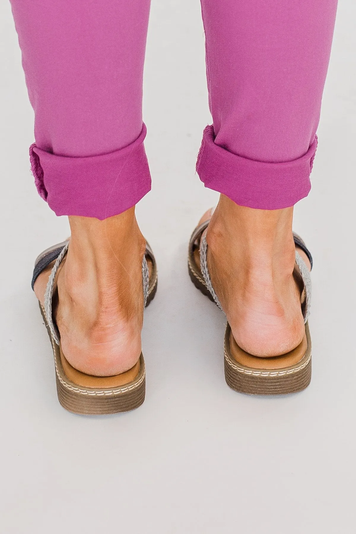 Blowfish Otsi Sandals- Steel & Pewter