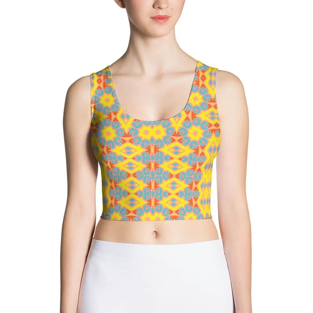 Body Hugging Crop Top (Yellow)