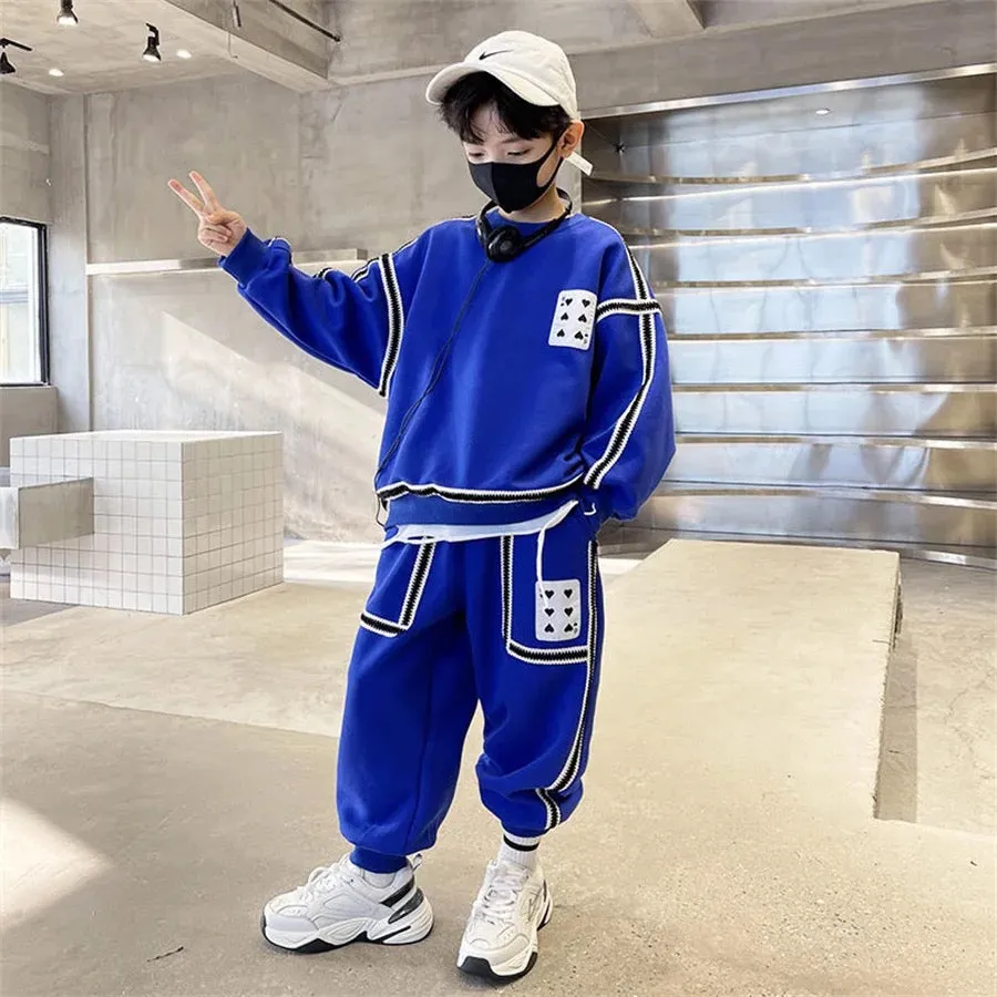 Boys Bold Blue Streetwear Set