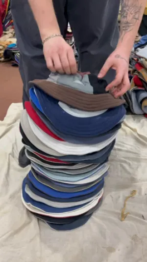BRANDED REWORK BUCKET HATS - 50 PIECES