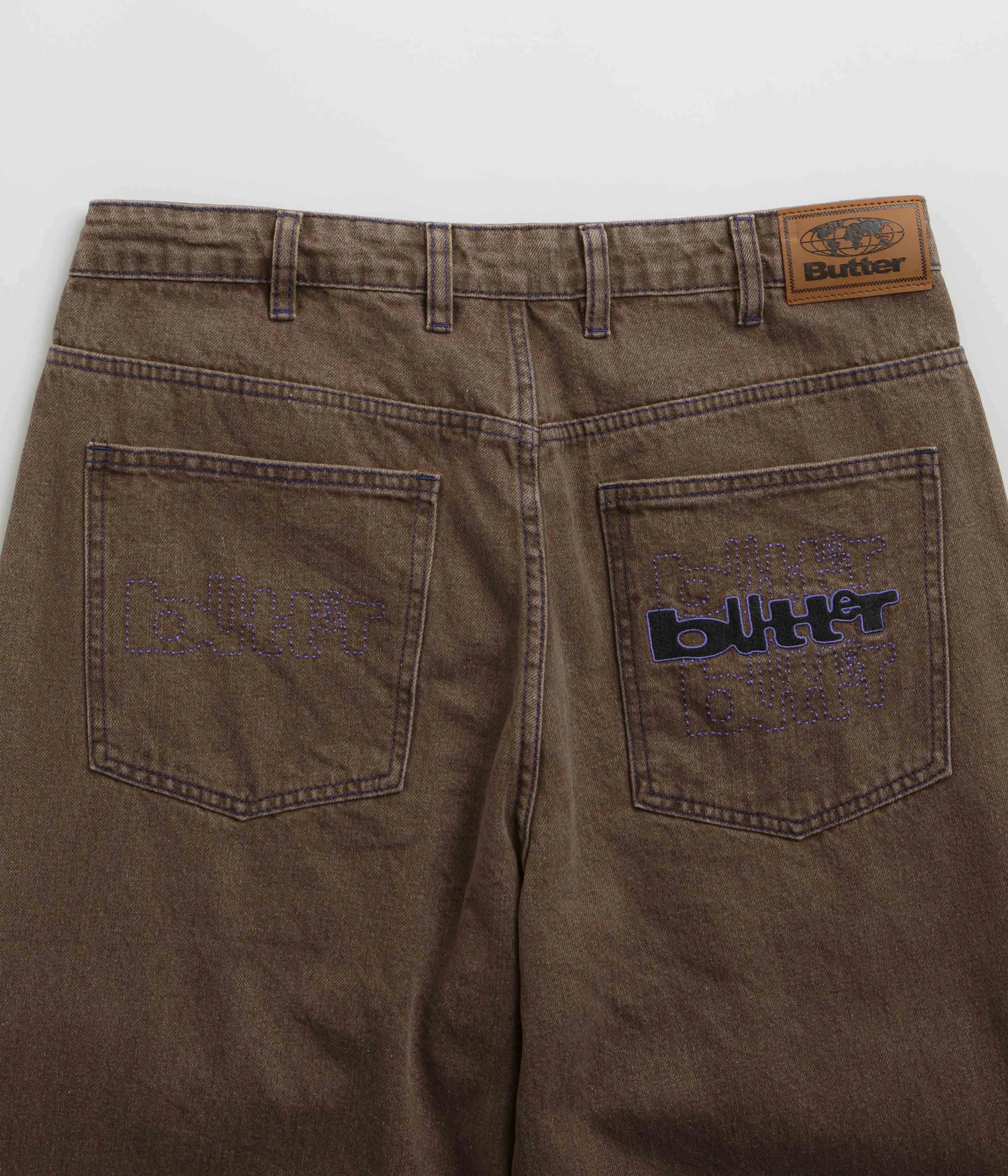 Butter Goods Warped Jeans - Washed Brown