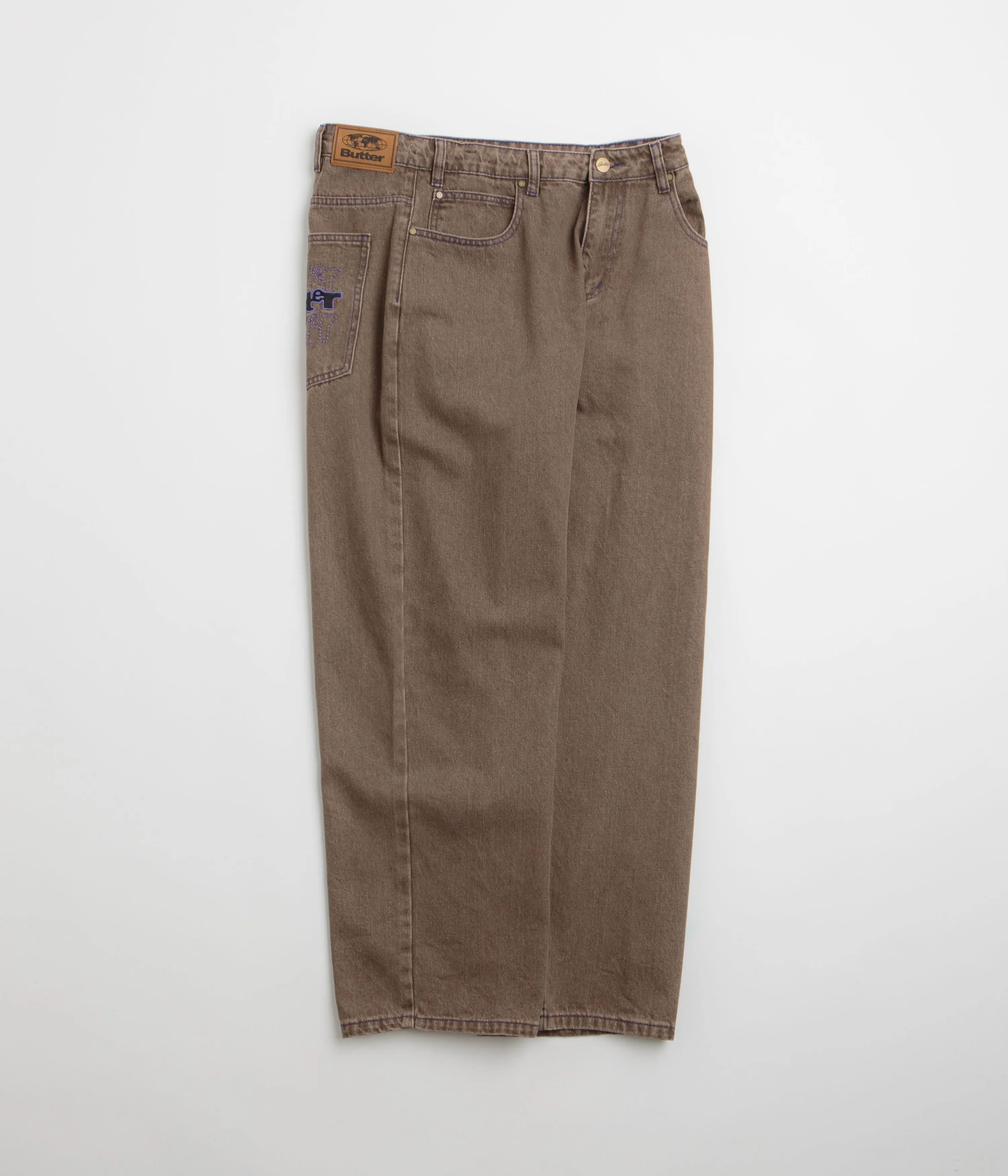 Butter Goods Warped Jeans - Washed Brown