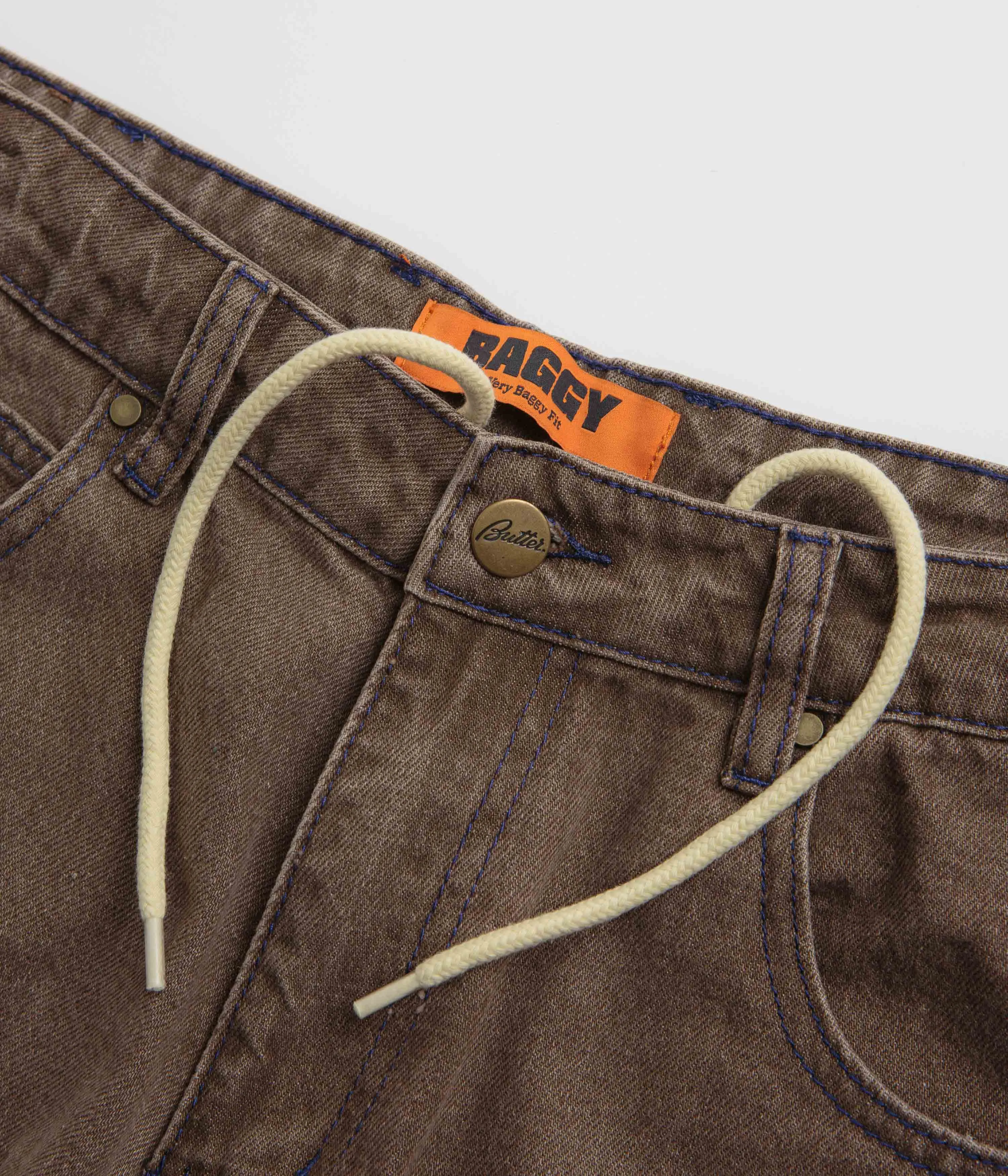 Butter Goods Warped Jeans - Washed Brown