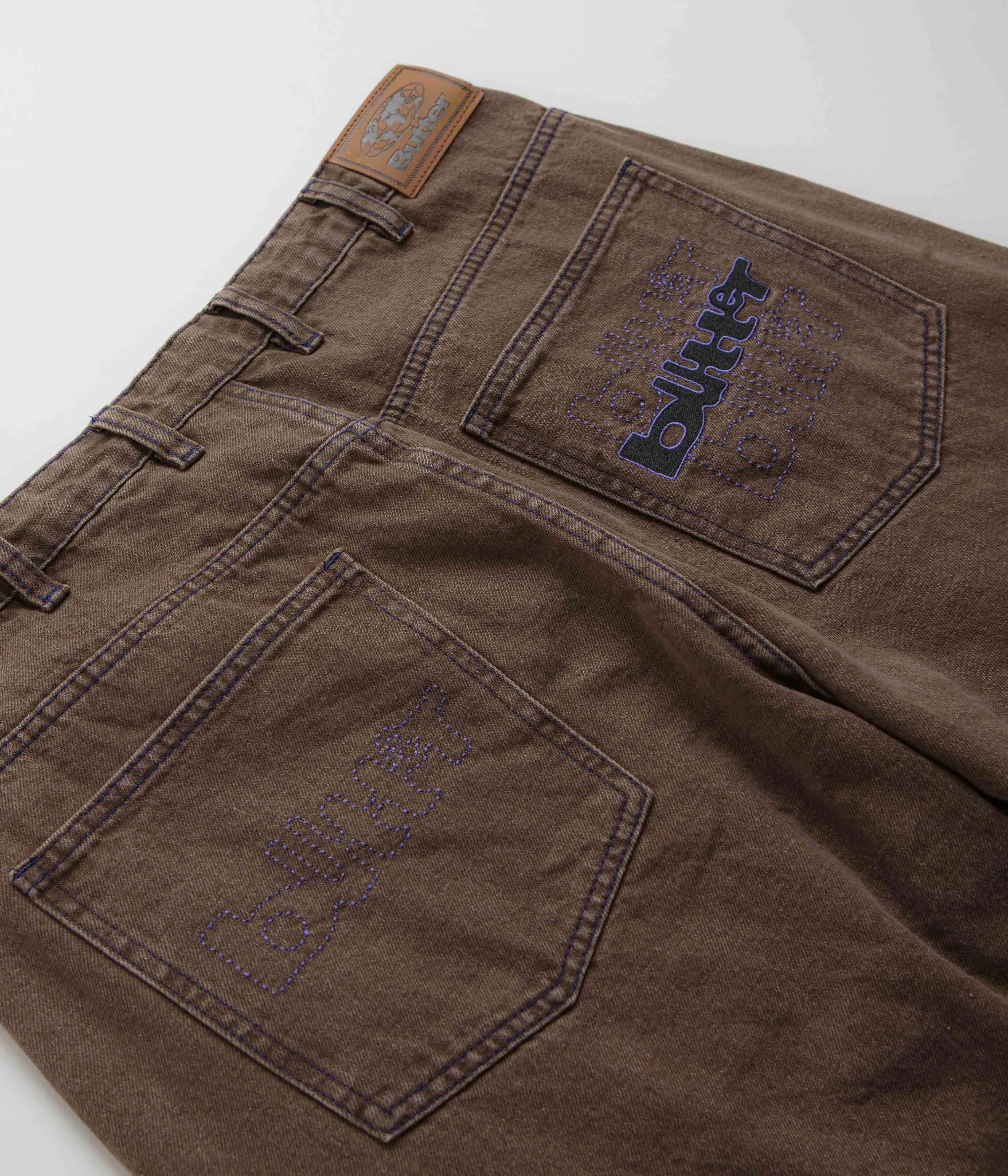 Butter Goods Warped Jeans - Washed Brown