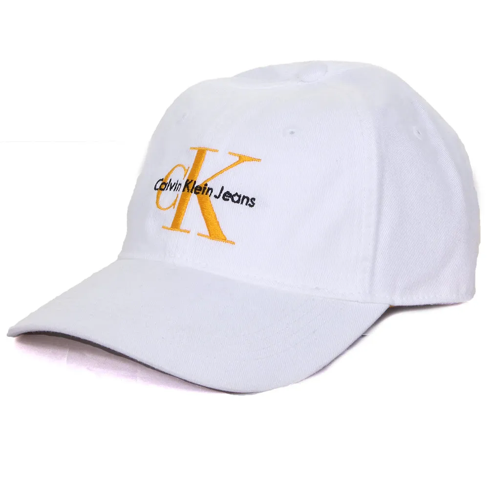Calvin Klein Jeans Men's Embroidered Monogram Logo Baseball Hat Cap