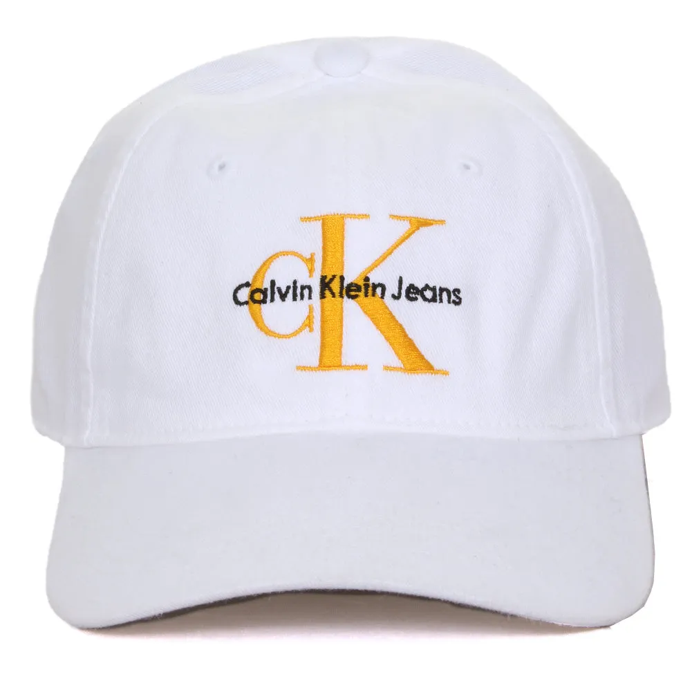 Calvin Klein Jeans Men's Embroidered Monogram Logo Baseball Hat Cap