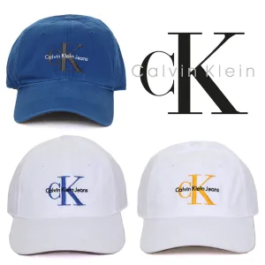 Calvin Klein Jeans Men's Embroidered Monogram Logo Baseball Hat Cap