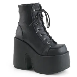 CAMEL-203 DemoniaCult Alternative Footwear Black Platform Chunky Ankle Boots
