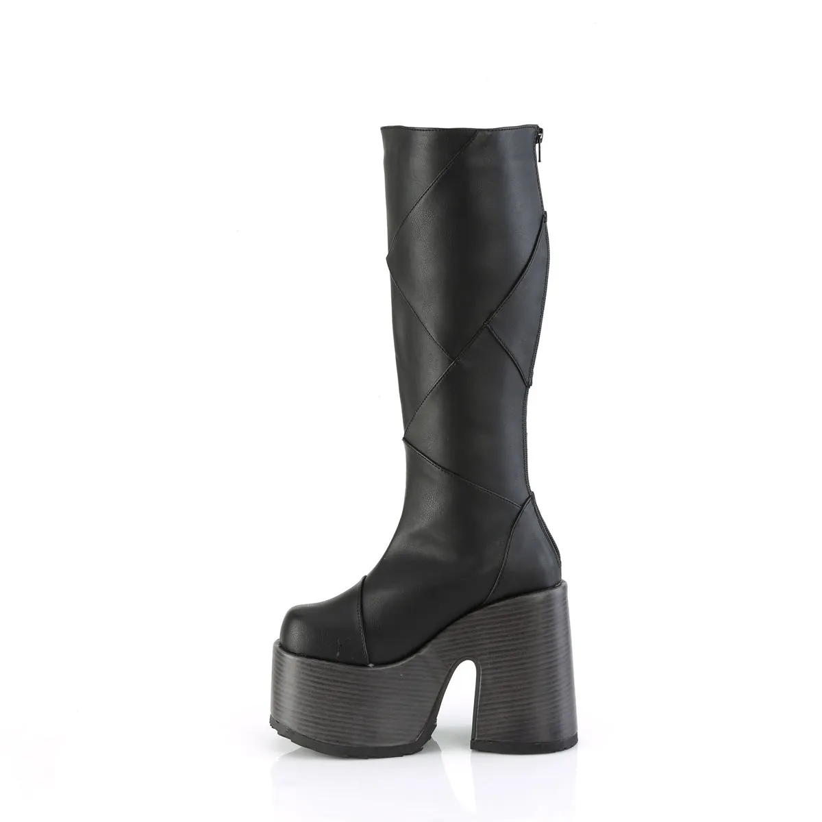CAMEL-280 Demoniacult Alternative Footwear Women's Black Knee High Boots