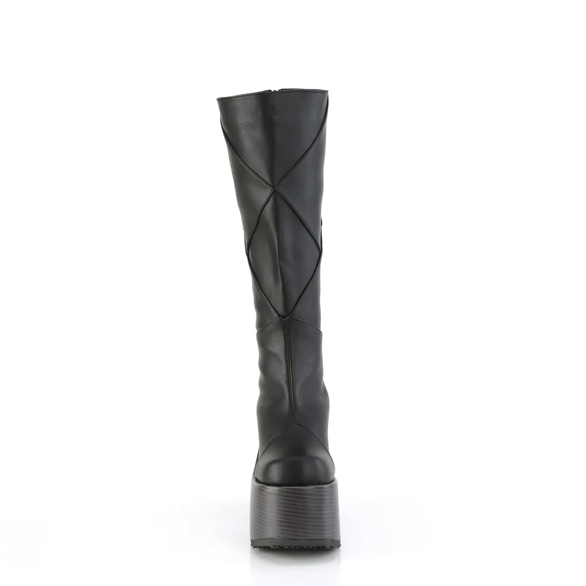 CAMEL-280 Demoniacult Alternative Footwear Women's Black Knee High Boots
