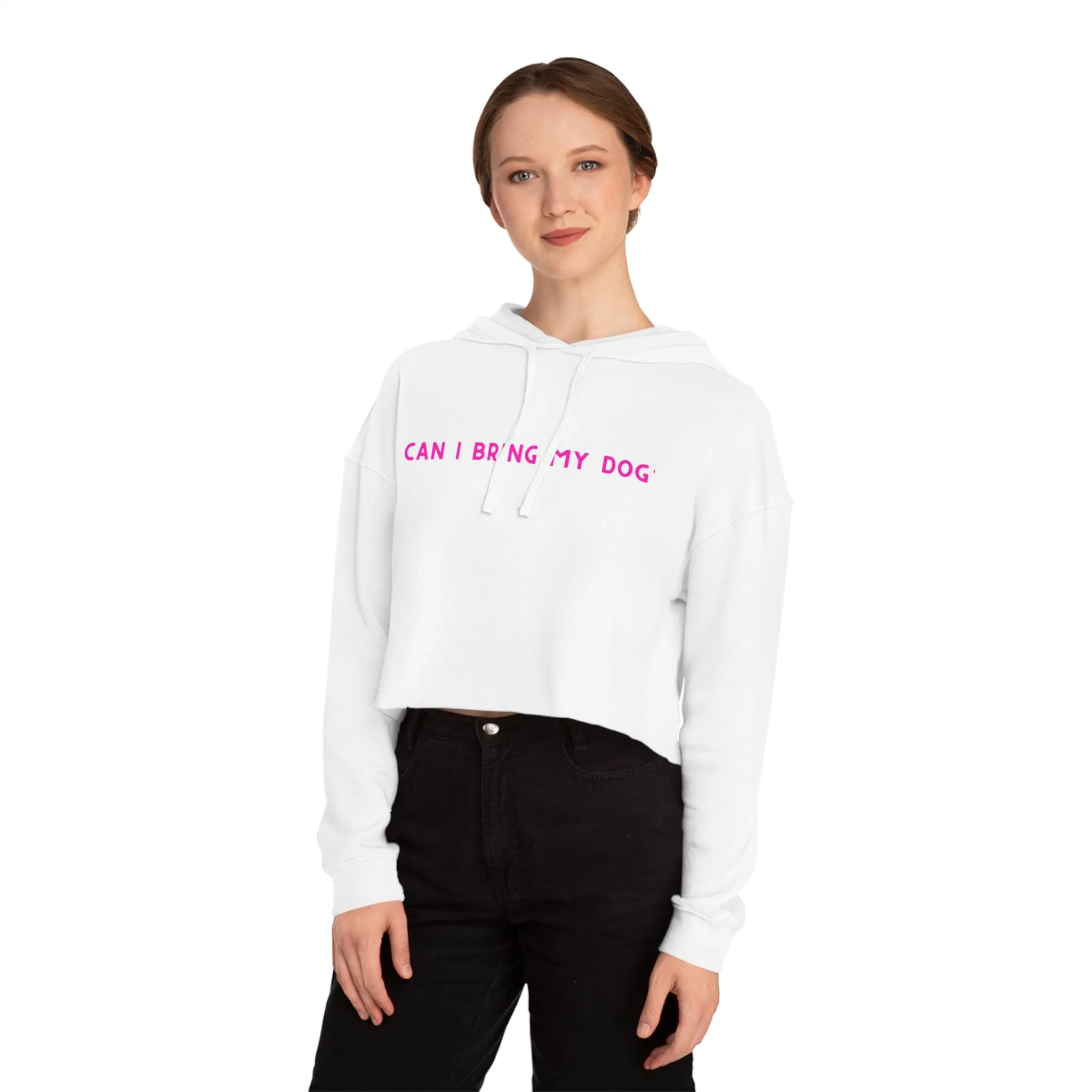Can I bring my Dog Cropped Sweatshirt, Gift for Dog Lover, Dog Gift, Dog Owner Sweatshirt, Dog Merch