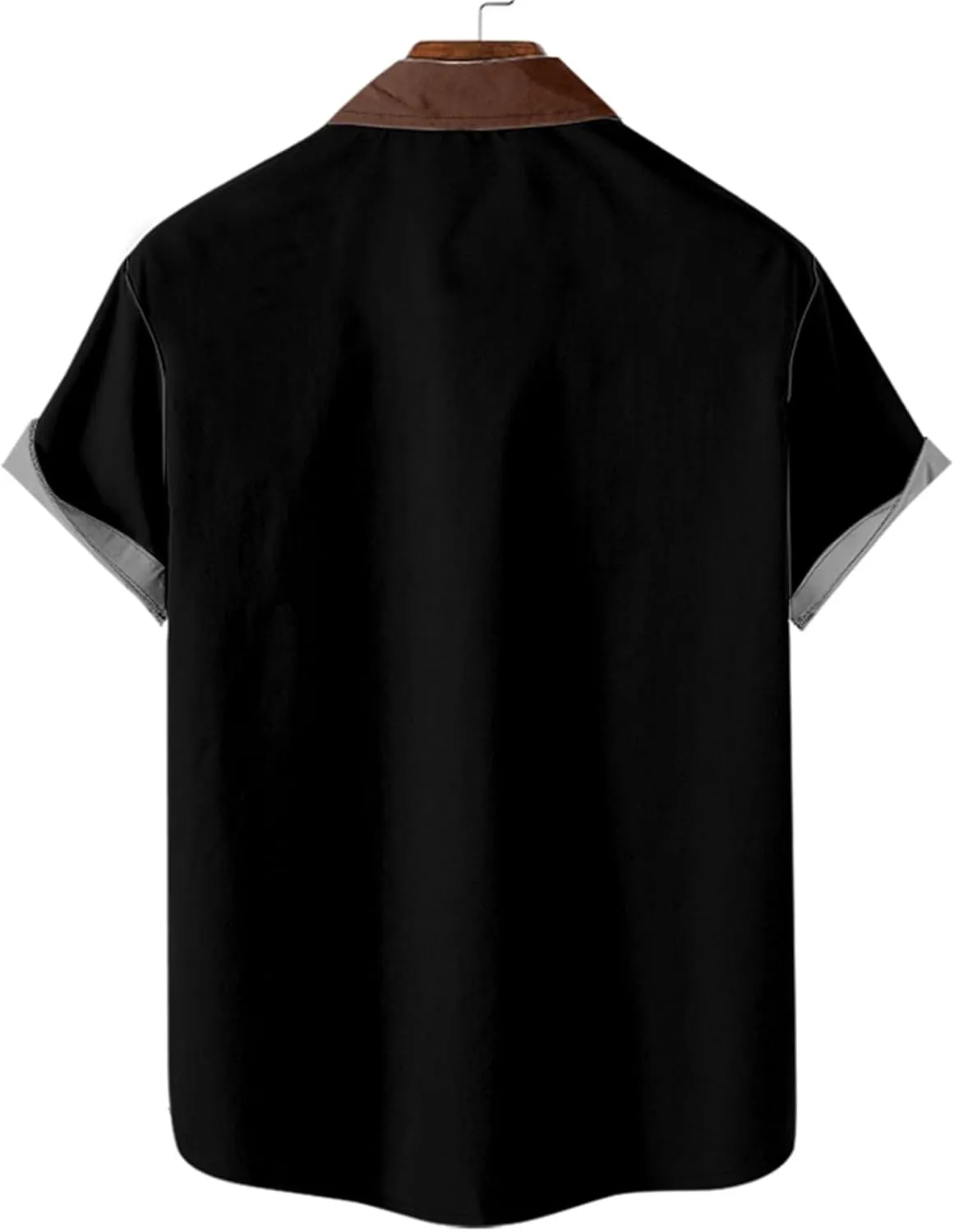 Cardigan Tshirts for Mens Winter Fall Short Sleeve High Neck Print Tops Shirt Mens 2024 Y2K