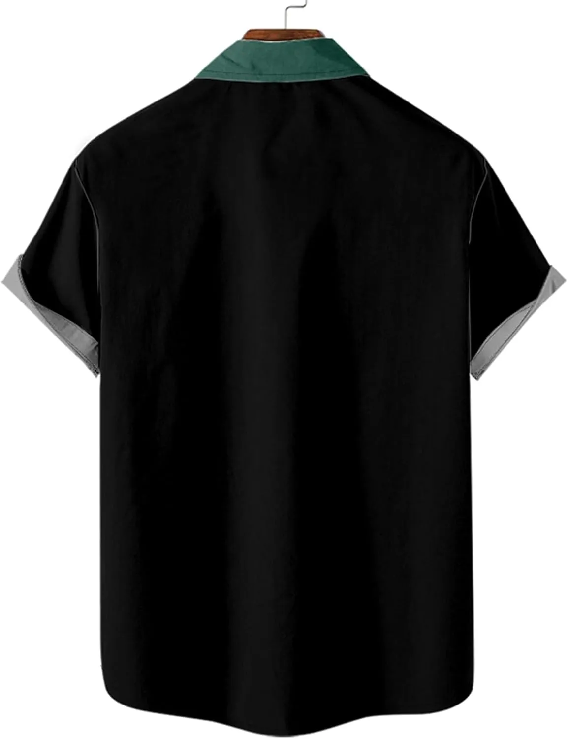 Cardigan Tshirts for Mens Winter Fall Short Sleeve High Neck Print Tops Shirt Mens 2024 Y2K