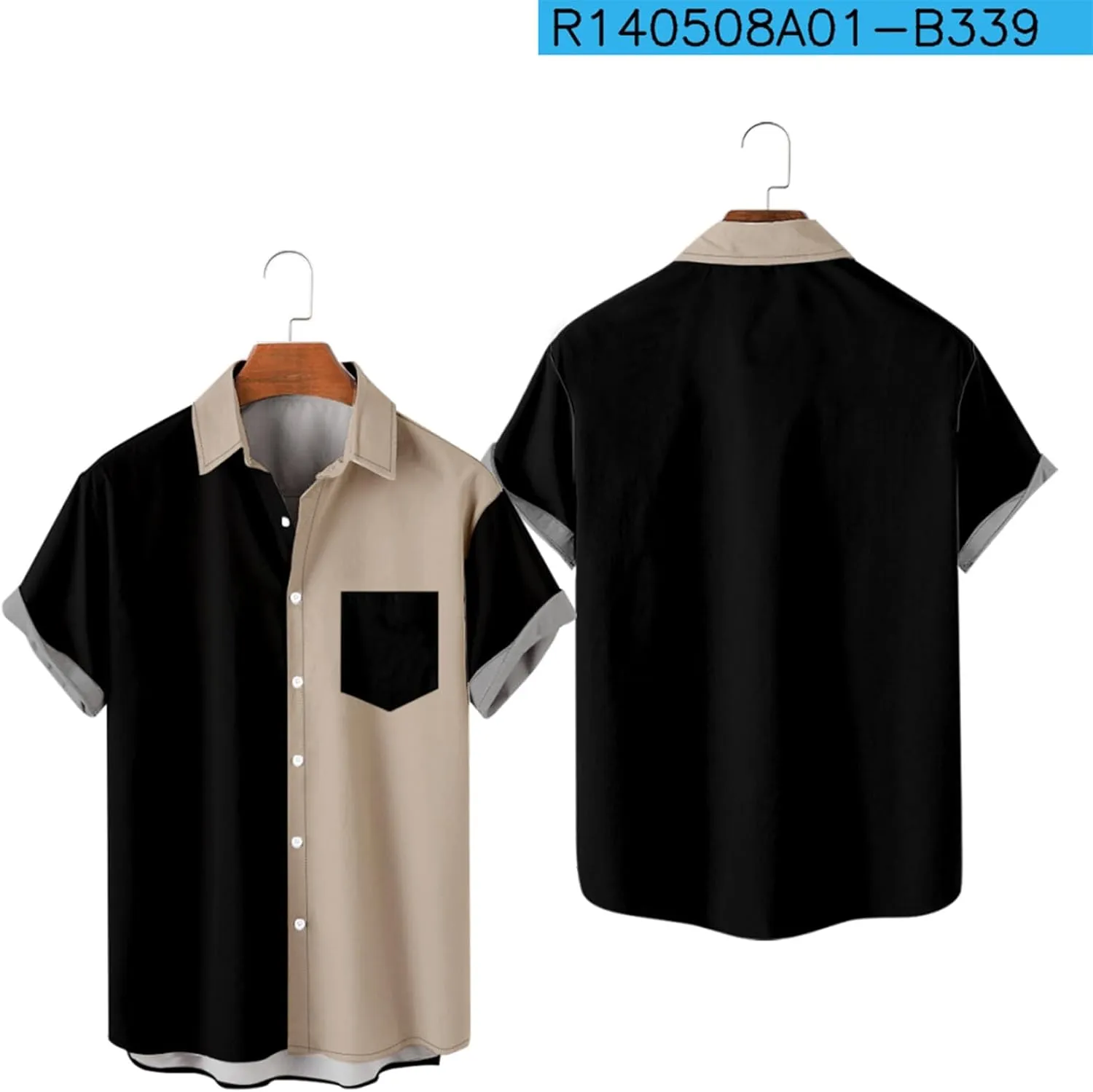Cardigan Tshirts for Mens Winter Fall Short Sleeve High Neck Print Tops Shirt Mens 2024 Y2K