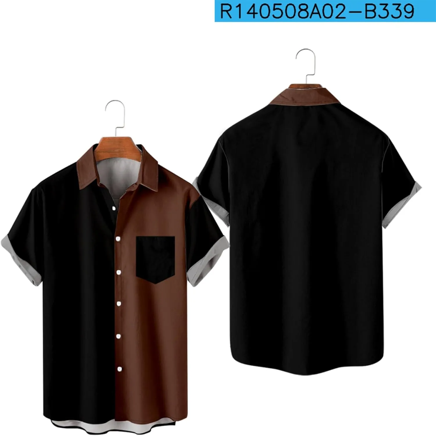 Cardigan Tshirts for Mens Winter Fall Short Sleeve High Neck Print Tops Shirt Mens 2024 Y2K