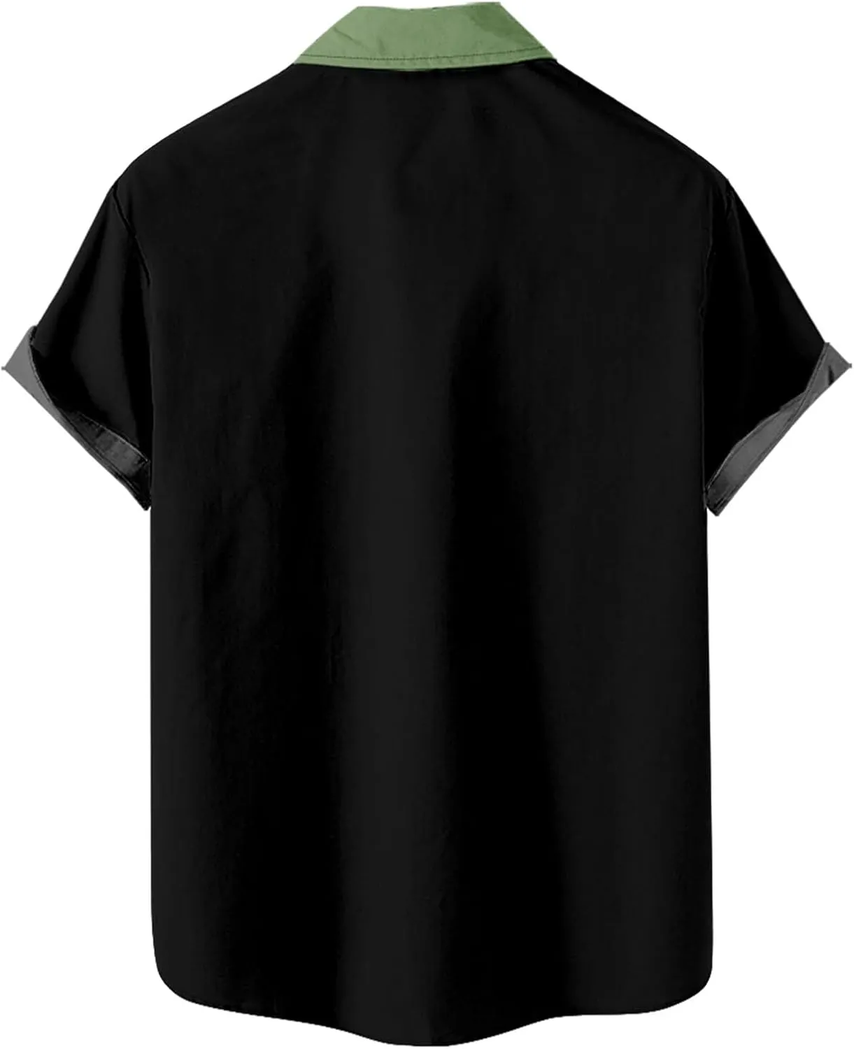Cardigan Tshirts for Mens Winter Fall Short Sleeve High Neck Print Tops Shirt Mens 2024 Y2K