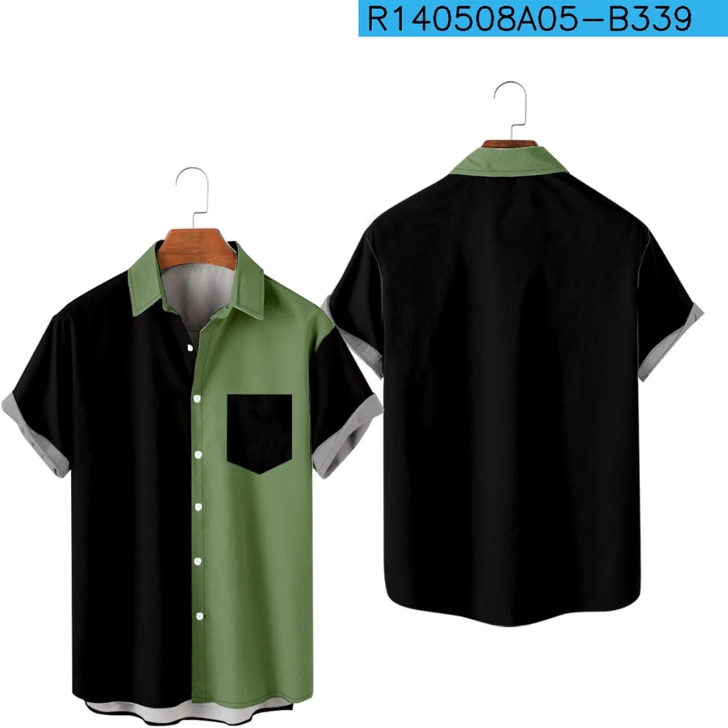 Cardigan Tshirts for Mens Winter Fall Short Sleeve High Neck Print Tops Shirt Mens 2024 Y2K