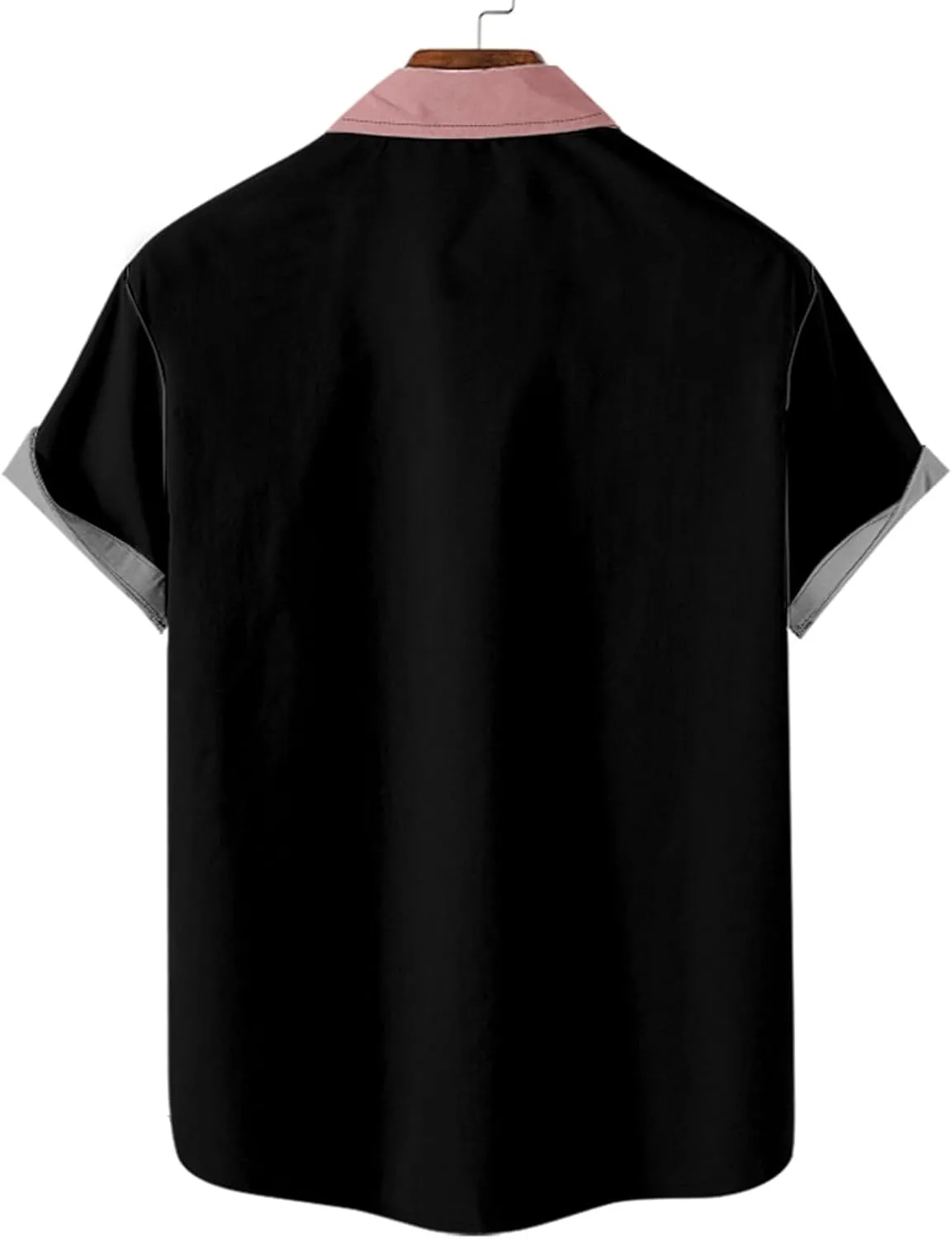 Cardigan Tshirts for Mens Winter Fall Short Sleeve High Neck Print Tops Shirt Mens 2024 Y2K