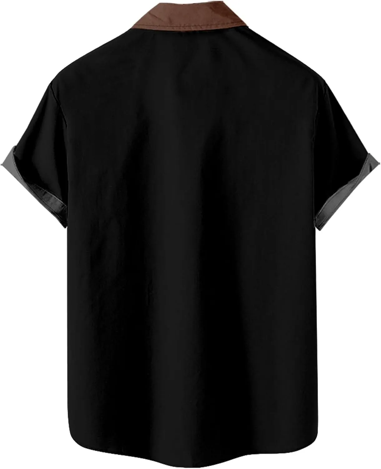 Cardigan Tshirts for Mens Winter Fall Short Sleeve High Neck Print Tops Shirt Mens 2024 Y2K