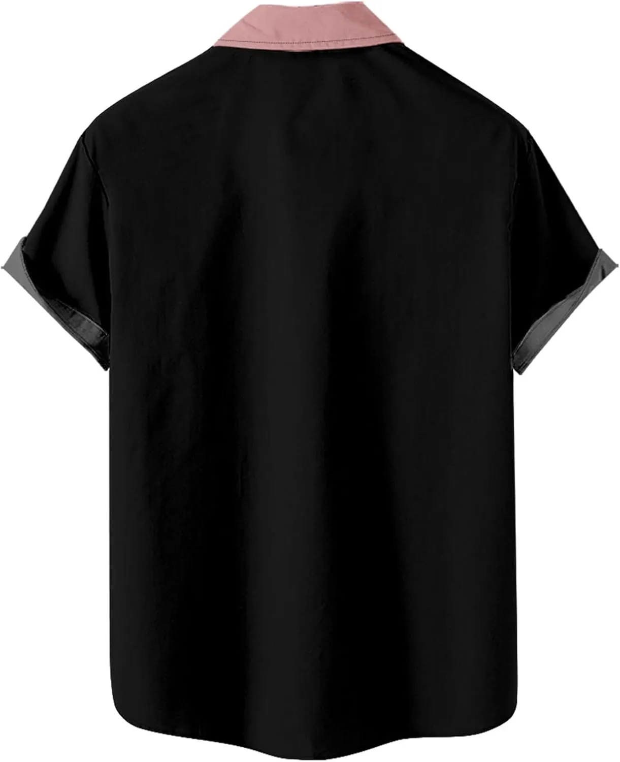 Cardigan Tshirts for Mens Winter Fall Short Sleeve High Neck Print Tops Shirt Mens 2024 Y2K