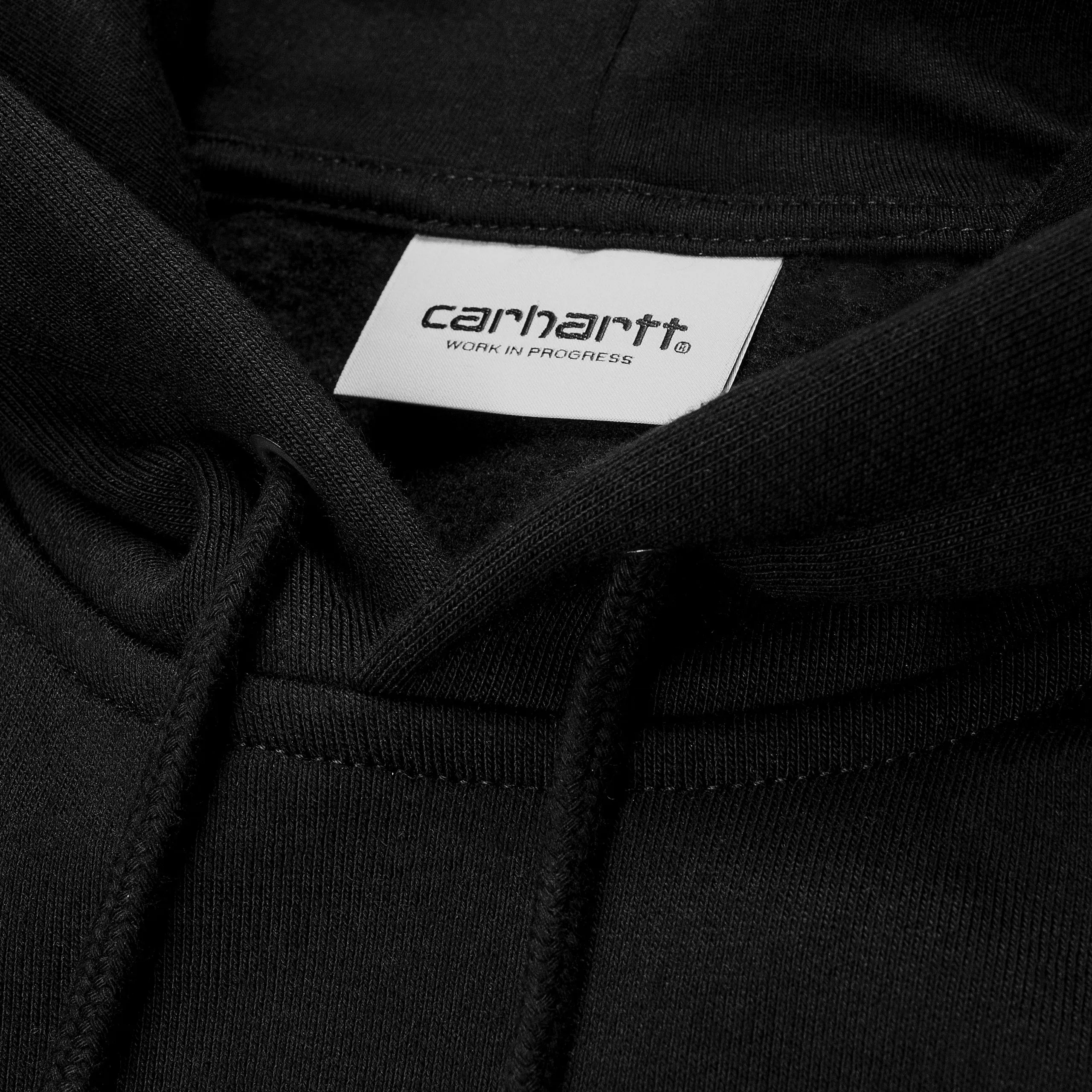 Carhartt Felpa con cappuccio da uomo 1026384 00F nero-oro
