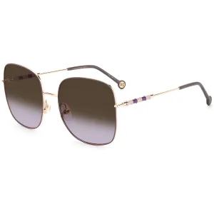 Carolina Herrera Women's Sunglasses - Gold Lilac Oversized Frame | CH 0035/S 0HZJ