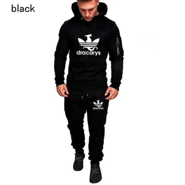 Casual Joggers Mens Tracksuits 2 Pieces Sets Autumn Hooded Pants Camouflage Suit Gym Zipper Sportswear Sweat Suits Men's Clothes