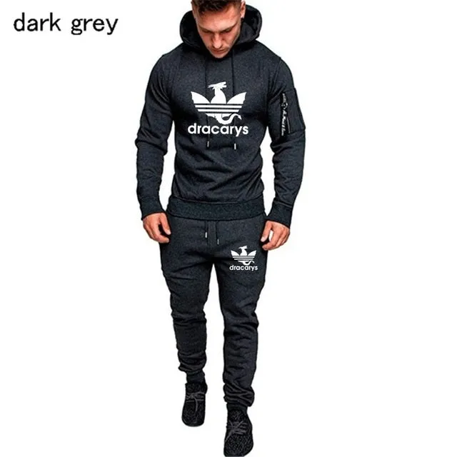 Casual Joggers Mens Tracksuits 2 Pieces Sets Autumn Hooded Pants Camouflage Suit Gym Zipper Sportswear Sweat Suits Men's Clothes