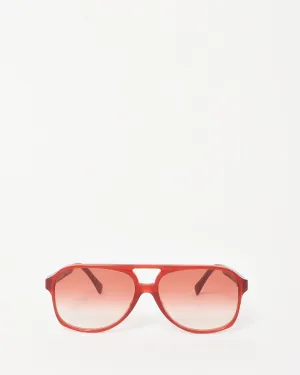Celine Red Acetate Aviator CL40032U Sunglasses