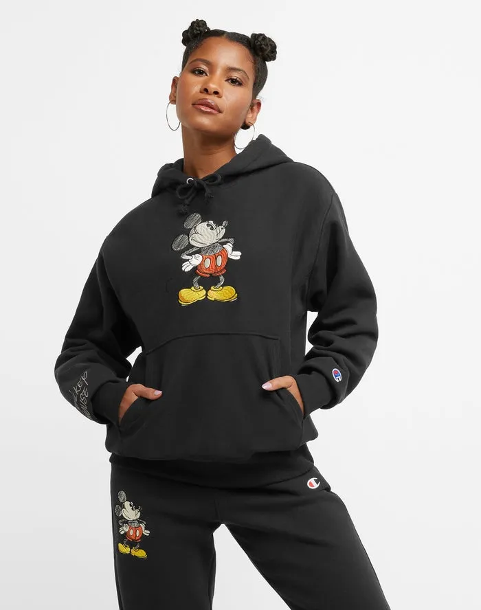 Champion Disney's Mickey & Friends Reverse Weave Boyfriend Hoodie, Disney's Mickey Mouse Black GF510 592178 003