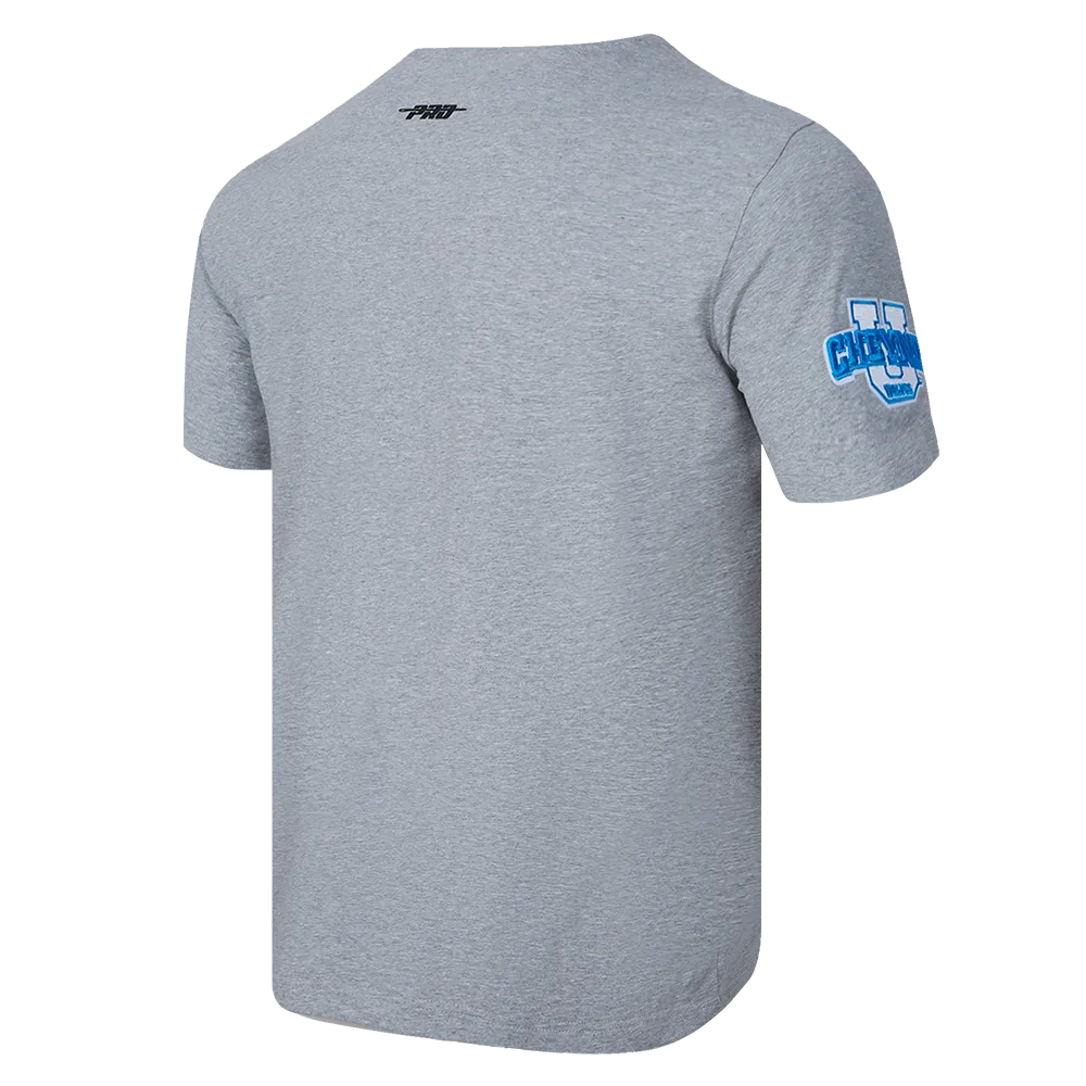 CHEYNEY UNIVERSITY CLASSIC MEN'S STACKED LOGO TEE (HEATHER GRAY/BLACK)